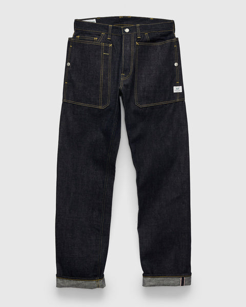 ササフラス Fall Leaf R Pants 14oz Denim 14oz Selvedge Denim Fall Leaf R Pants in Indigo – Blue Owl Workshop
