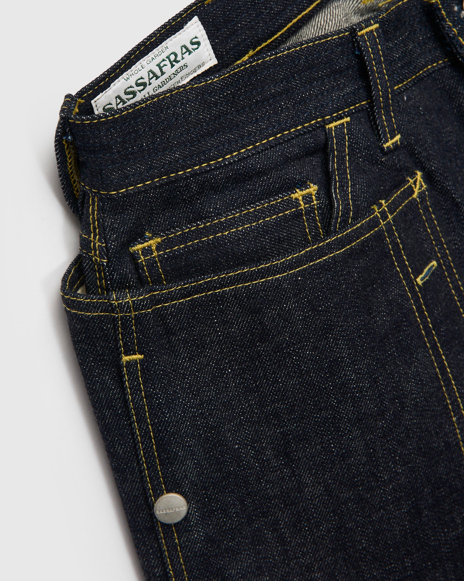 14oz Selvedge Denim Fall Leaf R Pants in Indigo – Blue Owl Workshop