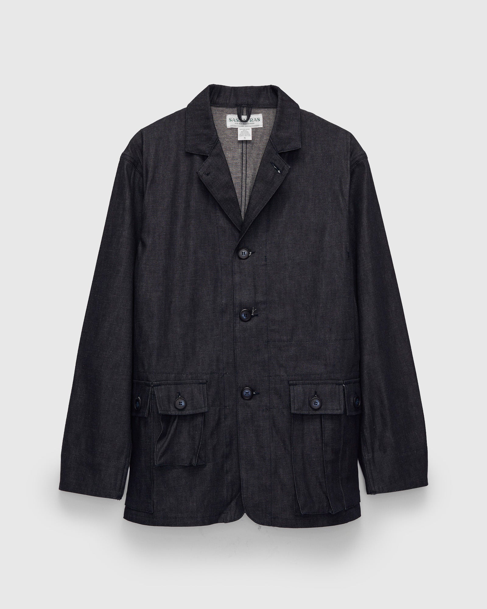SASSAFRAS GDU LEAF JACKET Mサイズ G.D.U. Leaf Jacket in 8oz Denim Indigo – Blue Owl Workshop