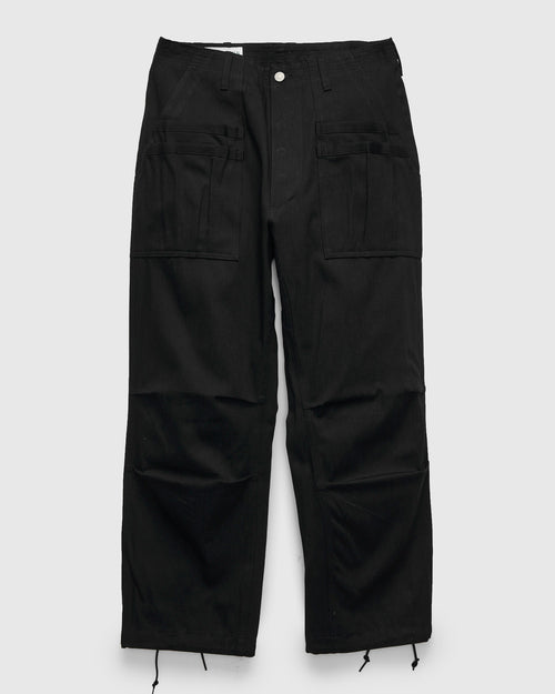 Overgrown Fatigue Pants in 8oz Denim Black