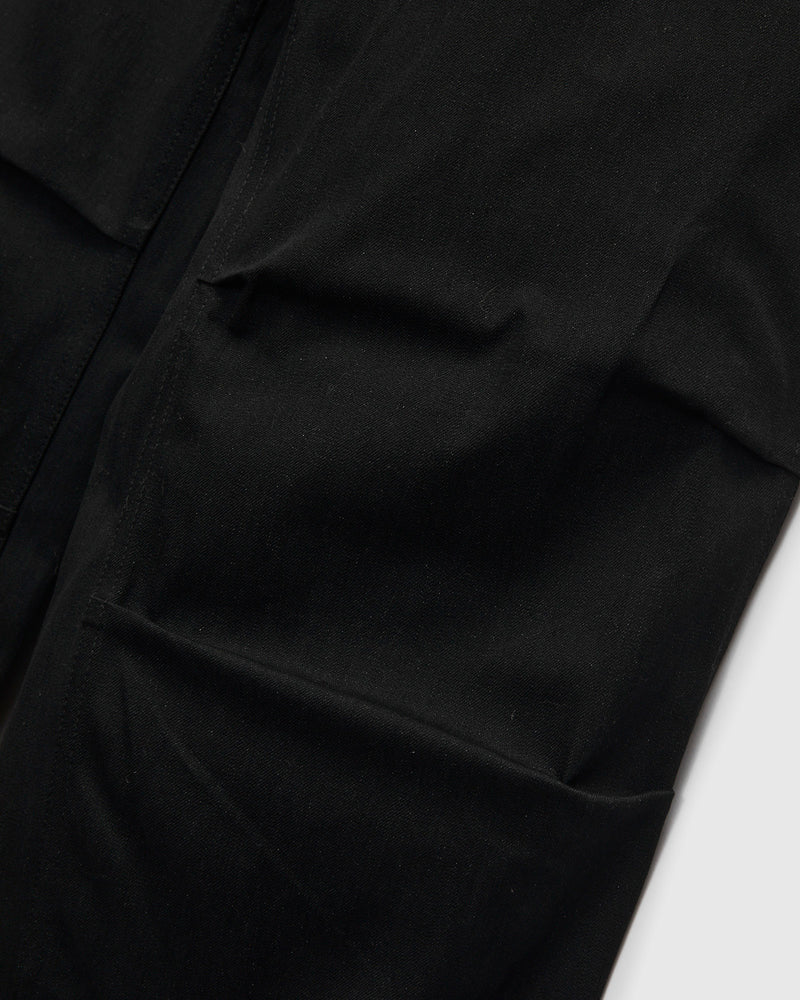 Overgrown Fatigue Pants in 8oz Denim Black