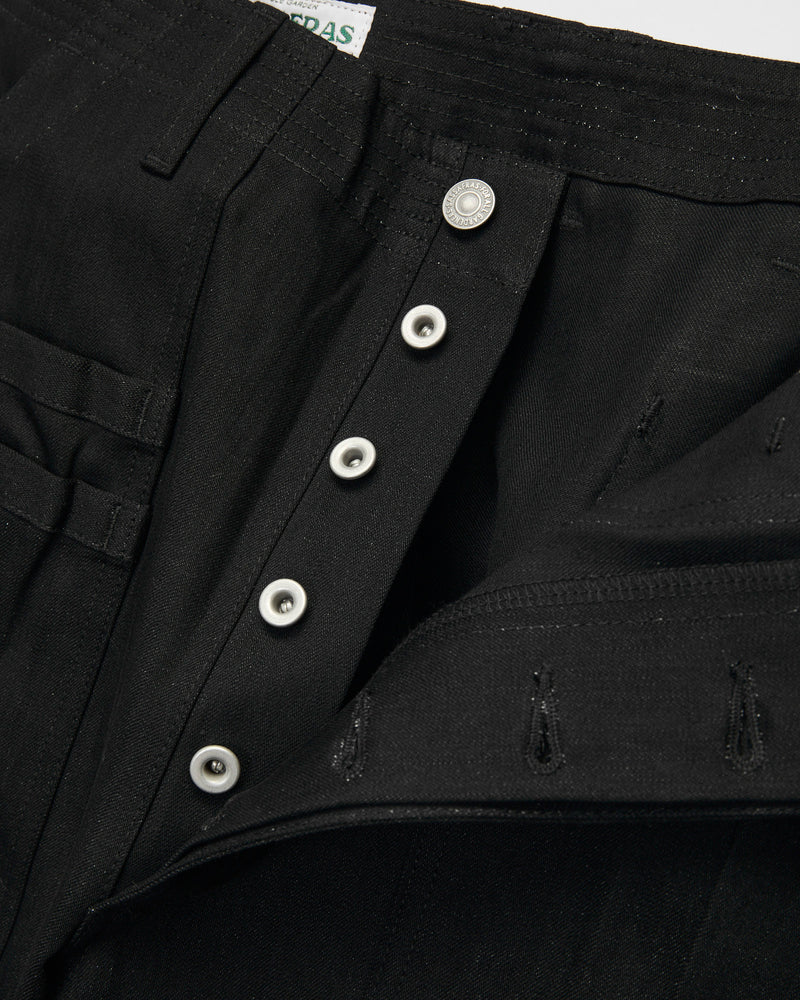 Overgrown Fatigue Pants in 8oz Denim Black