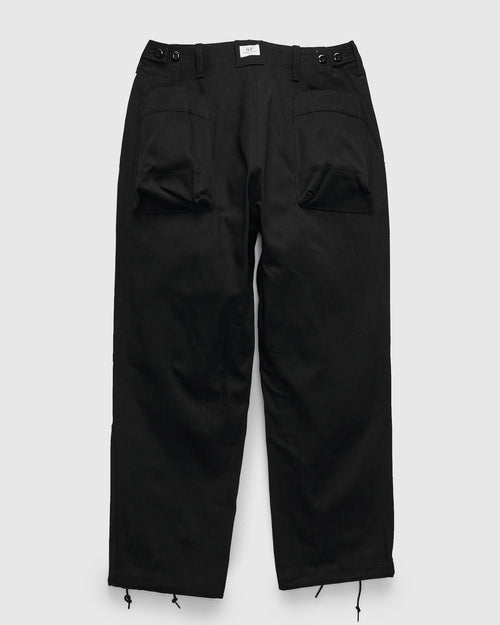 Overgrown Fatigue Pants in 8oz Denim Black