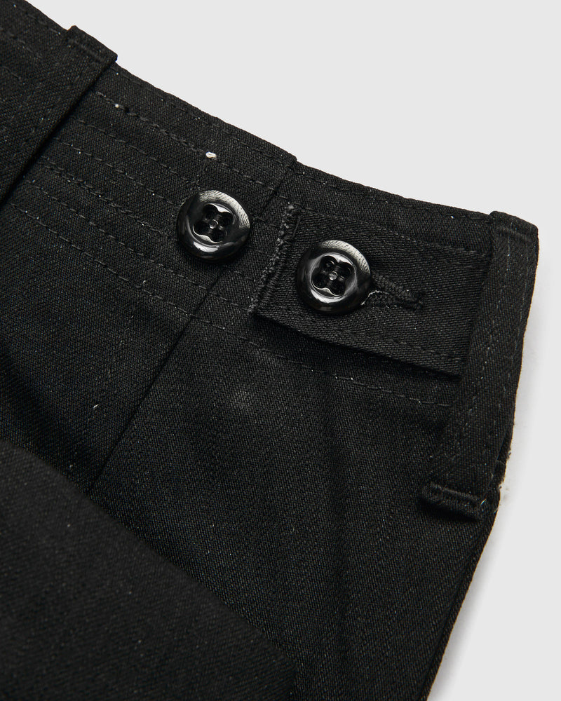 Overgrown Fatigue Pants in 8oz Denim Black