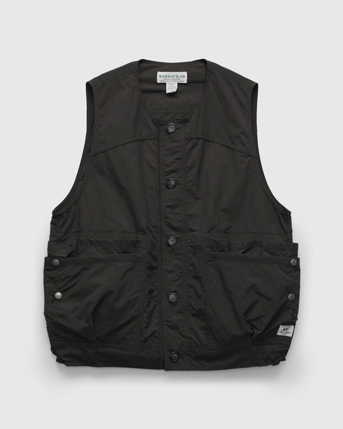 Overgrown Hiker Vest in Nylon Ripstop Charcoal