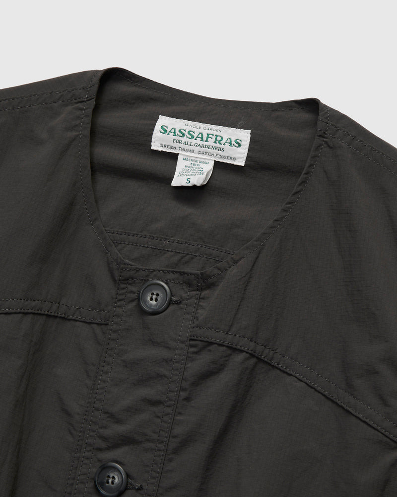 Overgrown Hiker Vest in Nylon Ripstop Charcoal