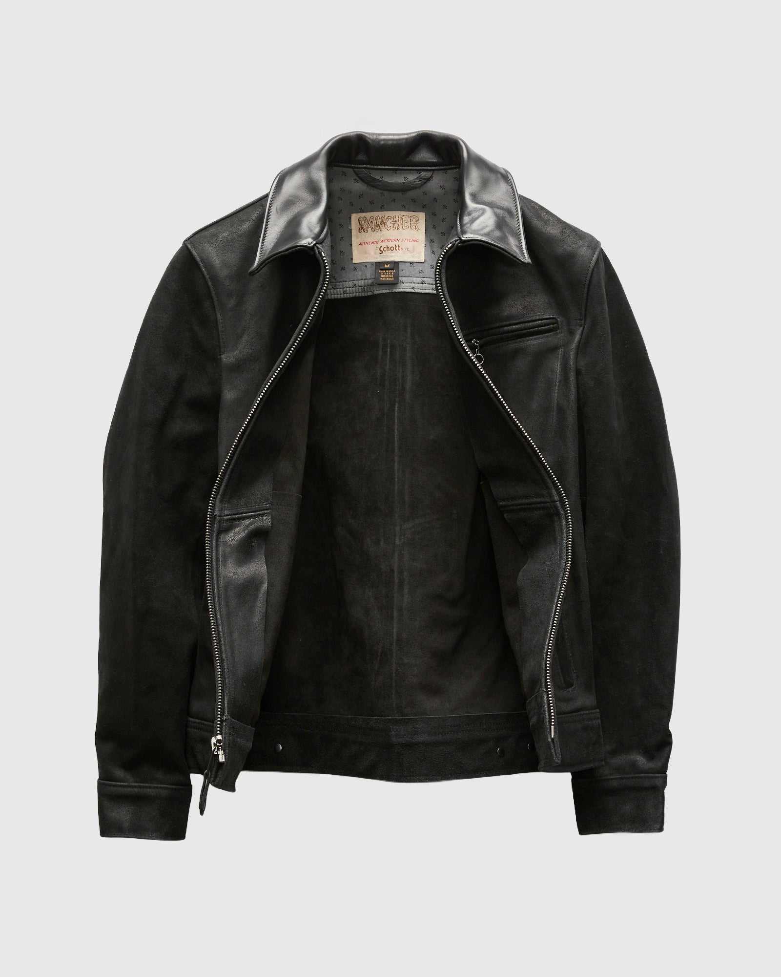 371 Sueded Cowhide Delivery Jacket in Black – Blue Owl Workshop