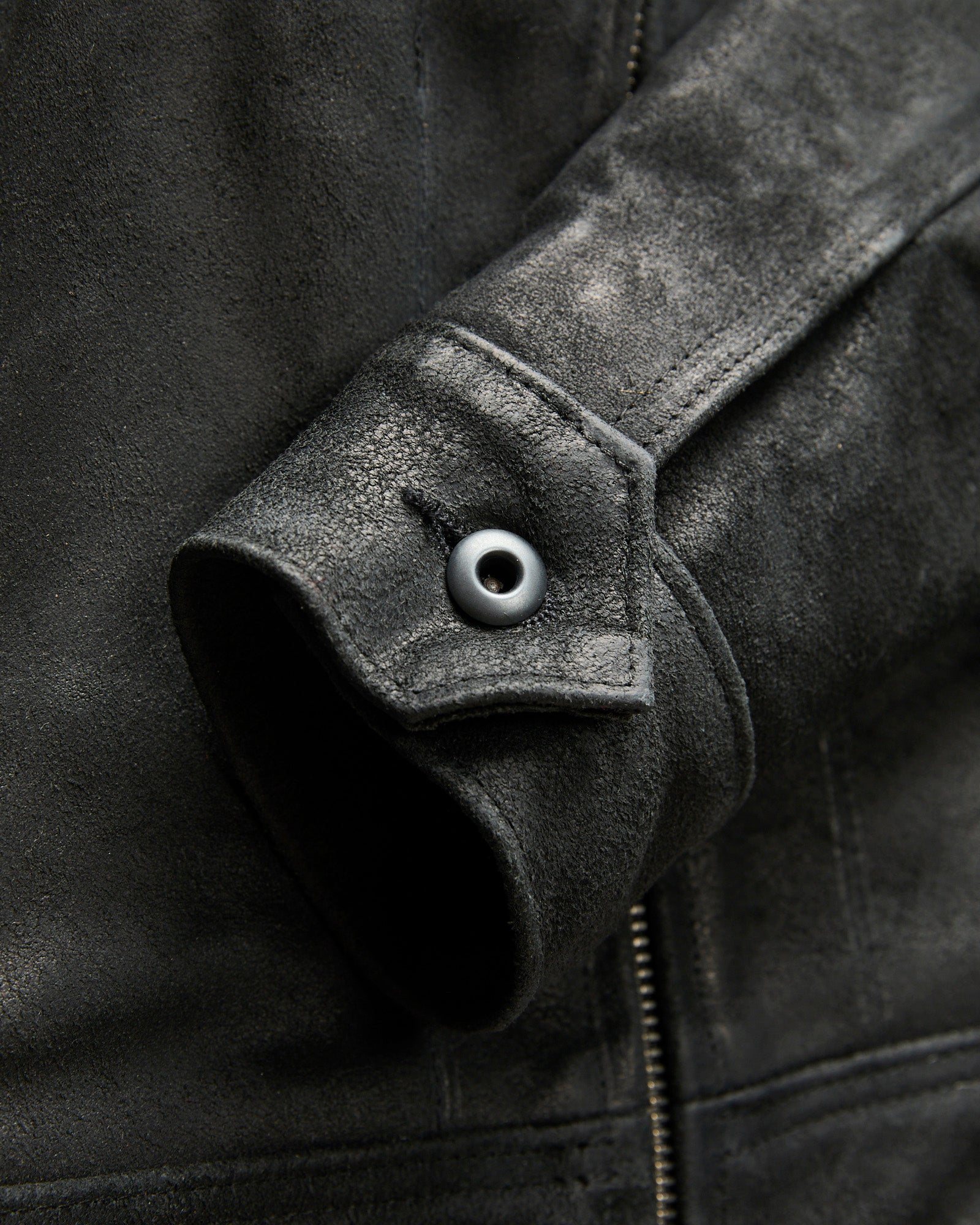371 Sueded Cowhide Delivery Jacket in Black – Blue Owl Workshop