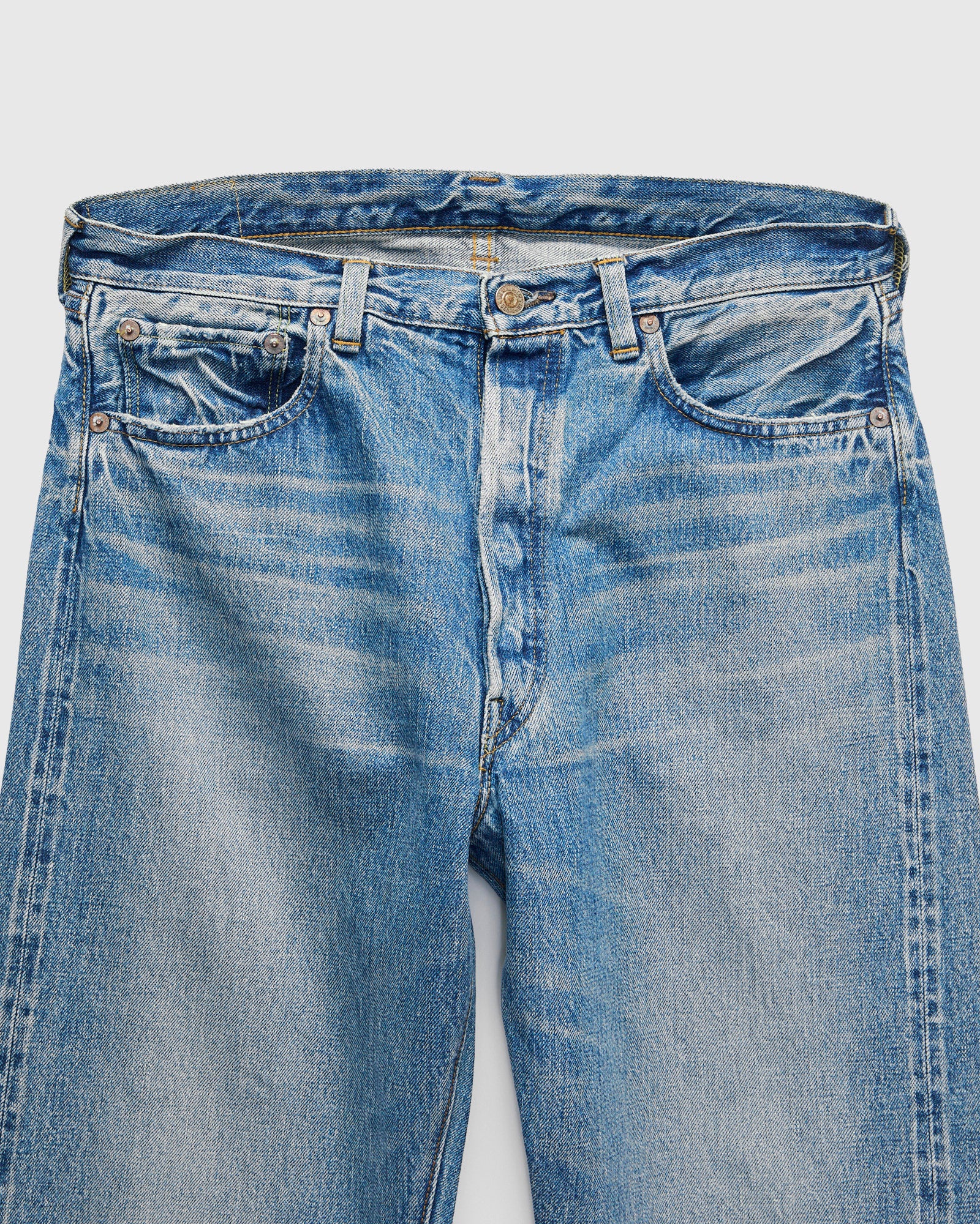 Lot. 001XX 13.25oz Light Wash Indigo Selvedge Denim - 1950s