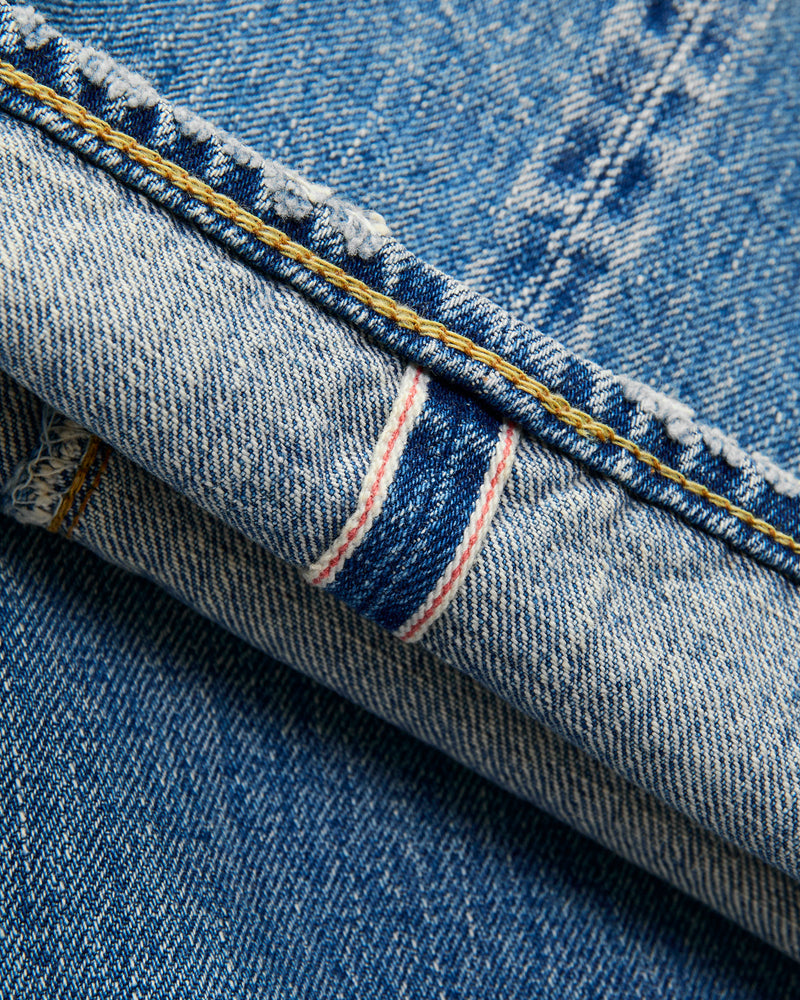 Lot. 001XX 13.25oz Light Wash Indigo Selvedge Denim - 1950s Straight Fit