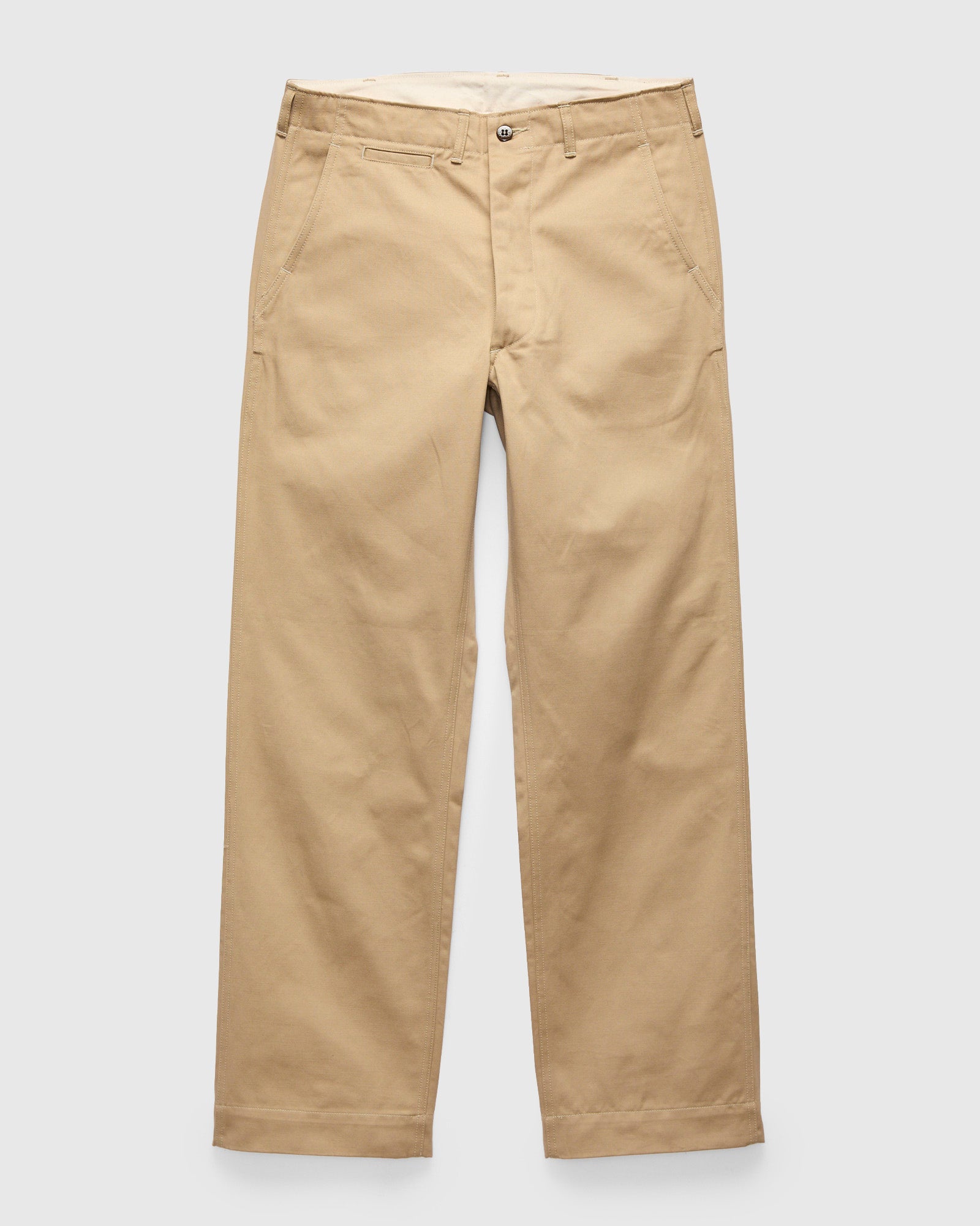 1945 Wide Fit Chino Trousers in Khaki – Blue Owl Workshop