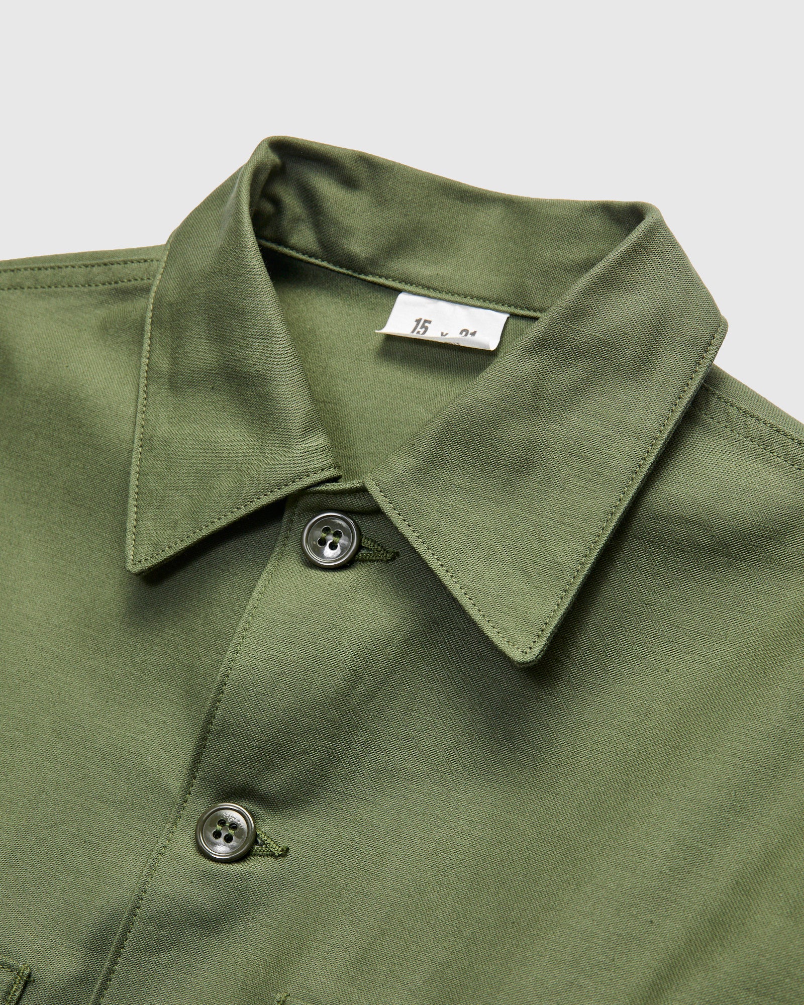 OG-107 Cotton Sateen Utility Shirt in Olive – Blue Owl Workshop