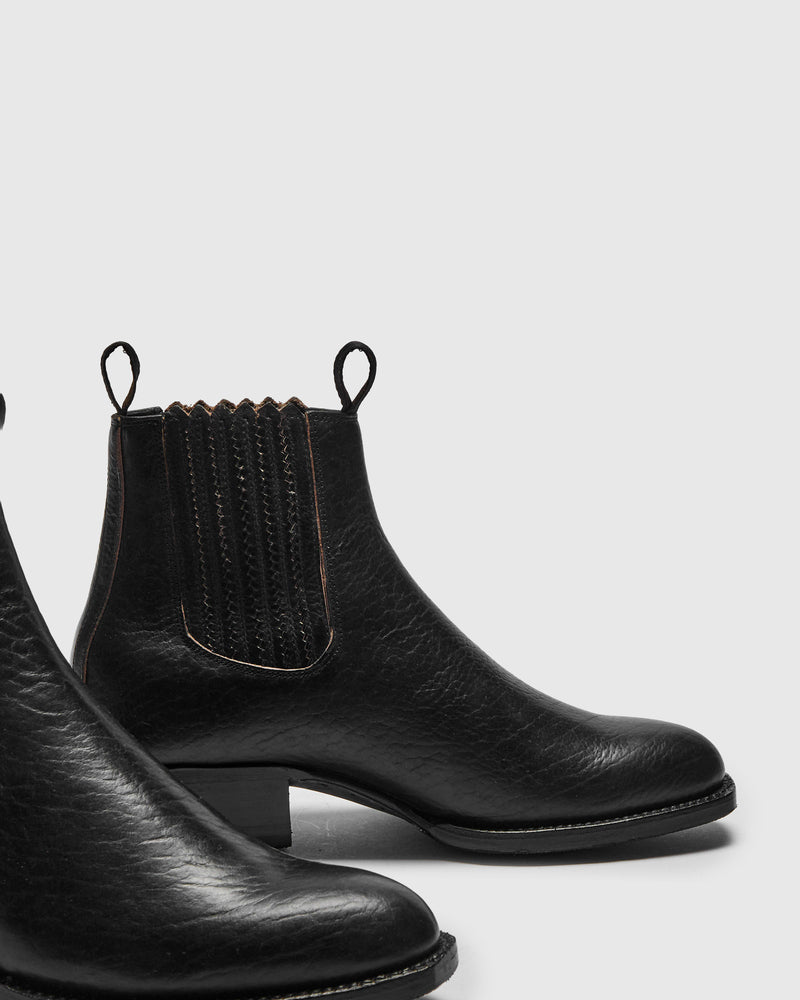 Bandido Boot in Black Teacore Bison