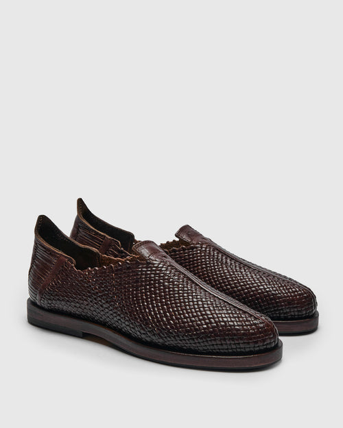 Huarache Balam Slip-On in Brown