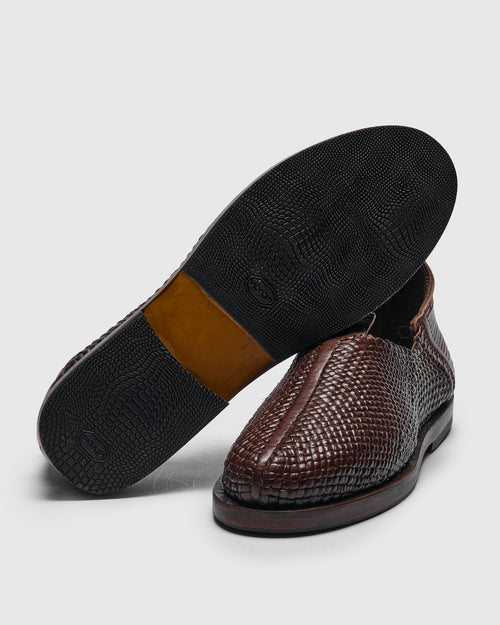 Huarache Balam Slip-On in Brown