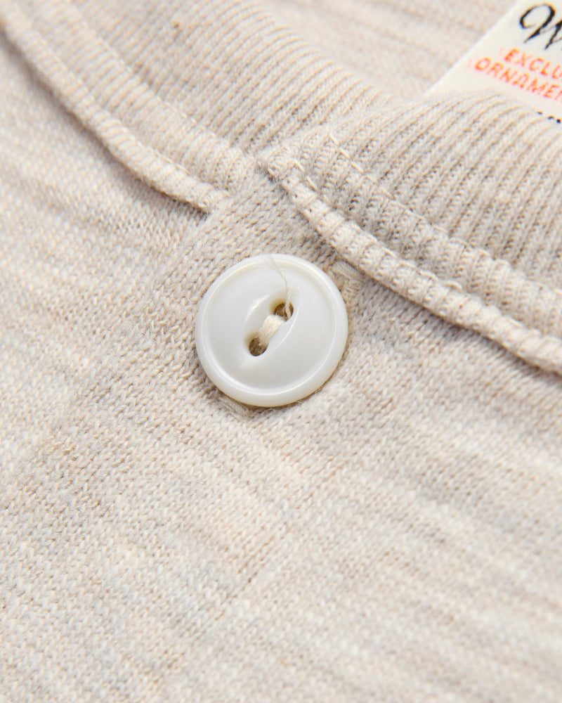 5907 Long Sleeve Henley in Oatmeal