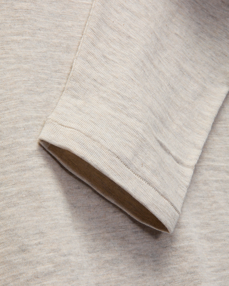 5907 Long Sleeve Henley in Oatmeal