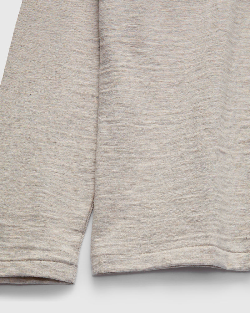 5907 Long Sleeve Henley in Oatmeal