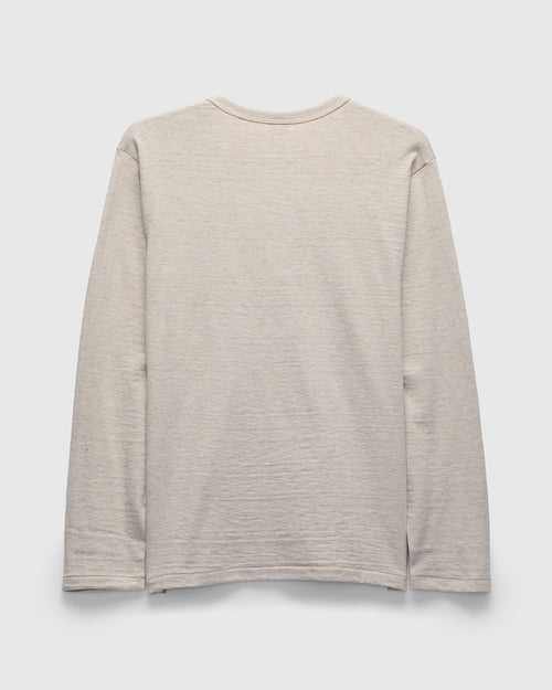 5907 Long Sleeve Henley in Oatmeal