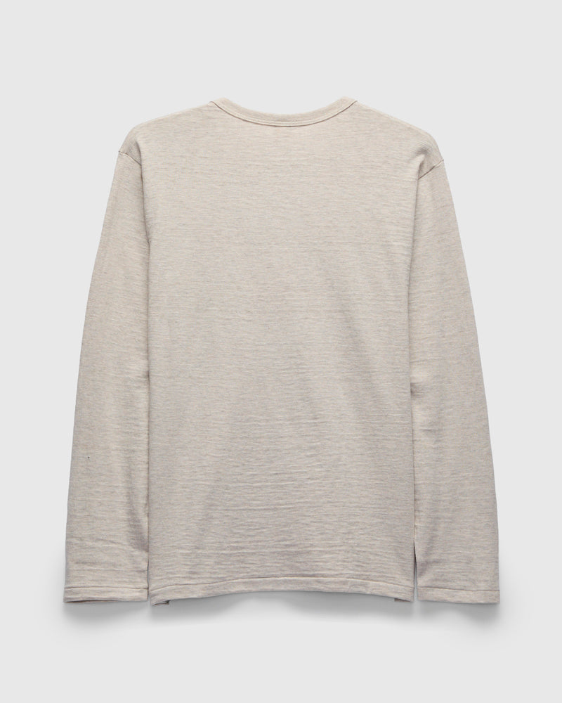 5907 Long Sleeve Henley in Oatmeal