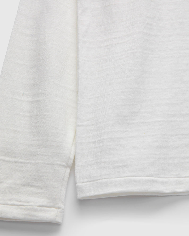 5907 Long Sleeve Henley in Off-White