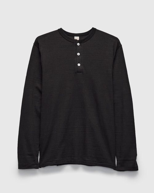 5907 Long Sleeve Henley in Sumikuro