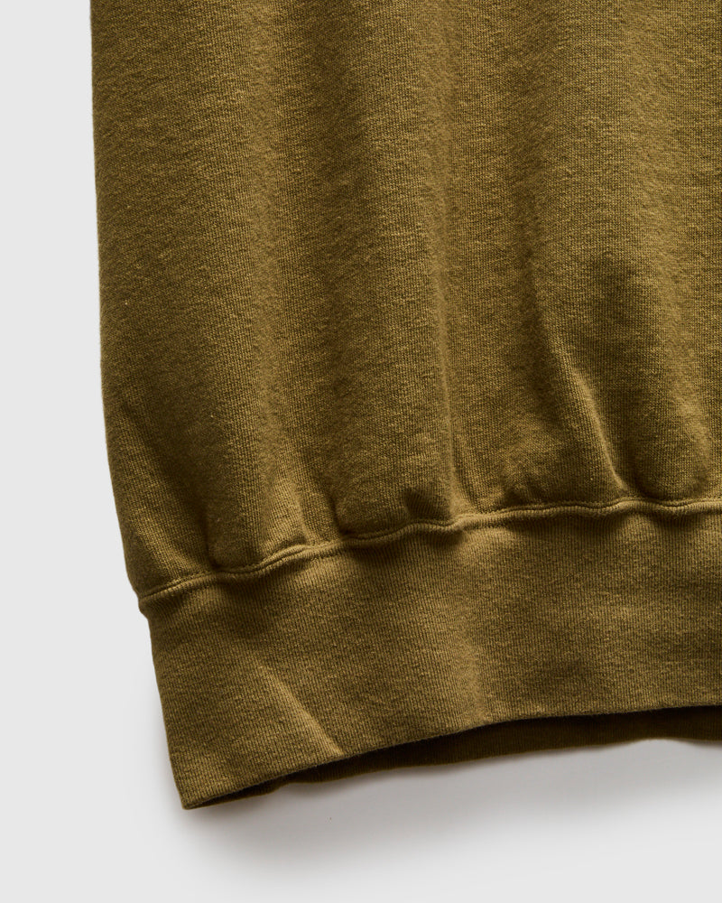 Cut Off Sleeve Sweatshirt in Khaki