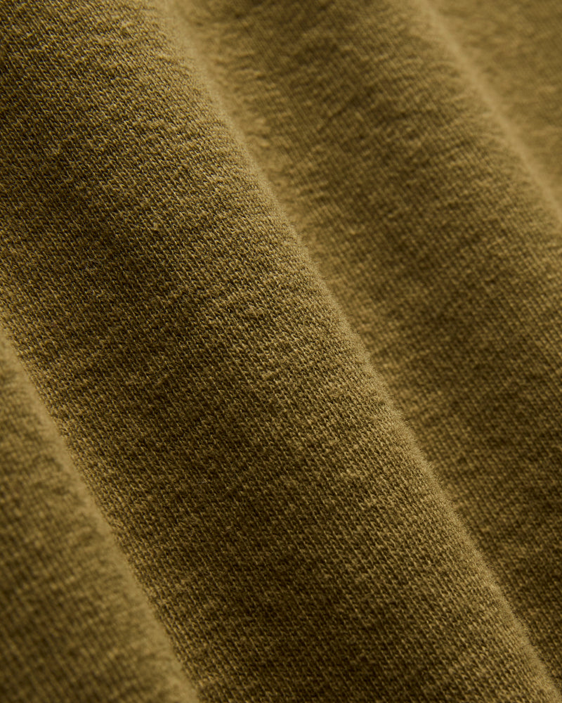 Cut Off Sleeve Sweatshirt in Khaki
