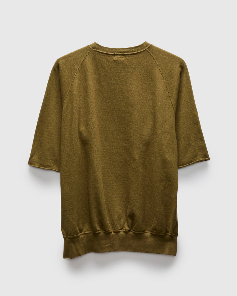 Cut Off Sleeve Sweatshirt in Khaki