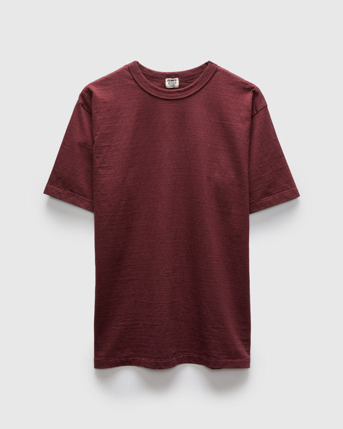 Fallen Cotton Slub Tee in Bordeaux