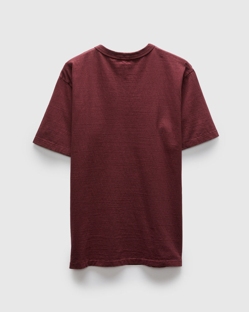 Fallen Cotton Slub Tee in Bordeaux