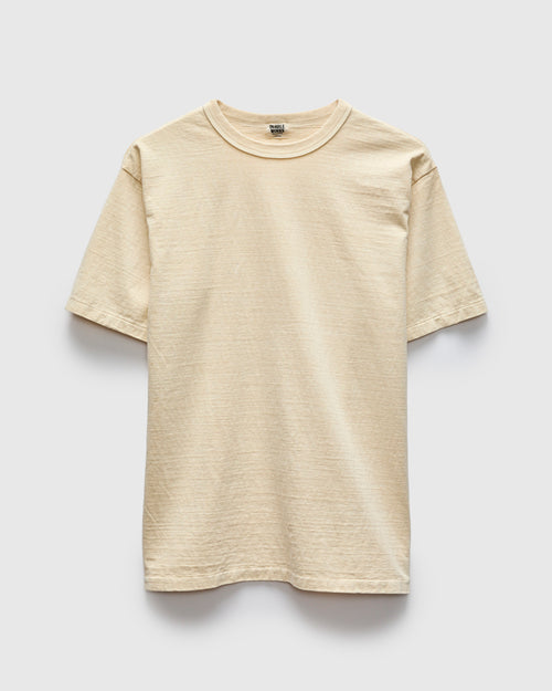 Pigment Dyed Fallen Cotton Slub Tee in Cream