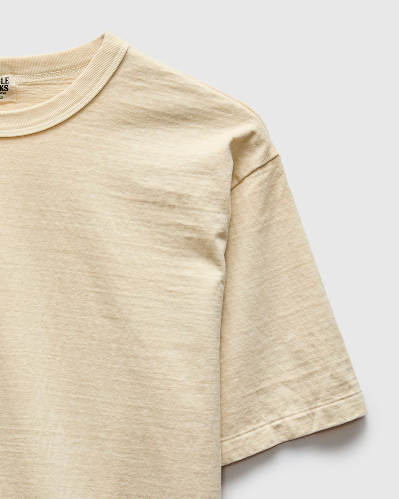 Pigment Dyed Fallen Cotton Slub Tee in Cream