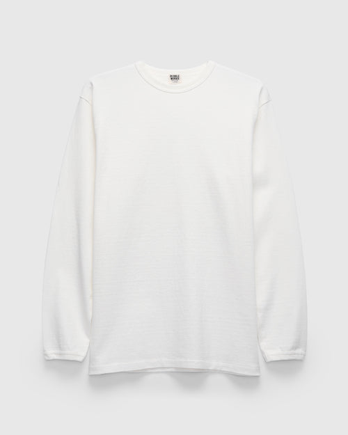 Stand Wheeler Longsleeve T-Shirt in Off White