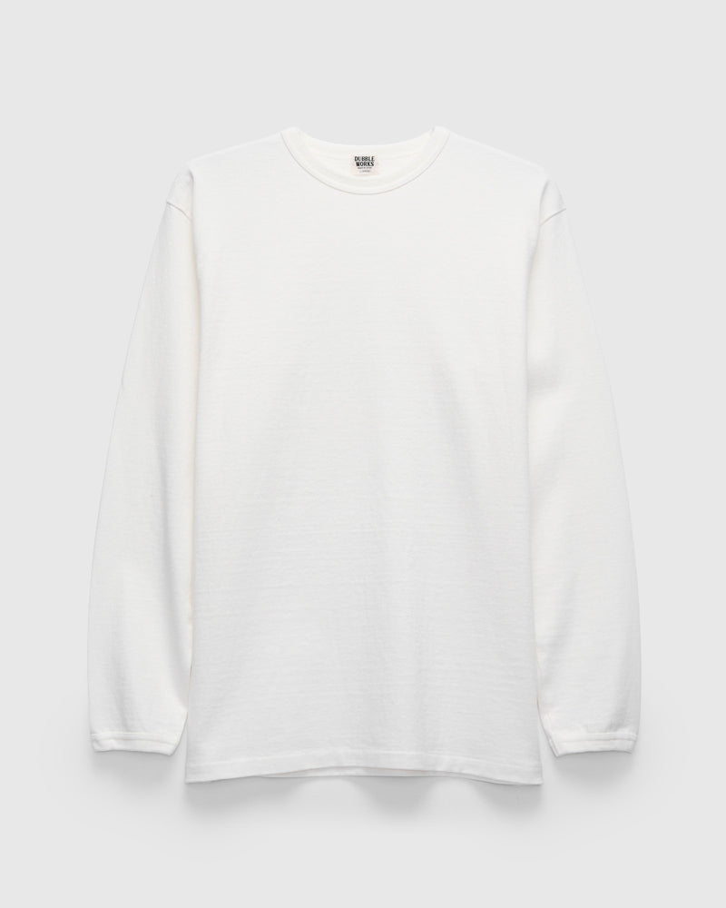 Stand Wheeler Longsleeve T-Shirt in Off White
