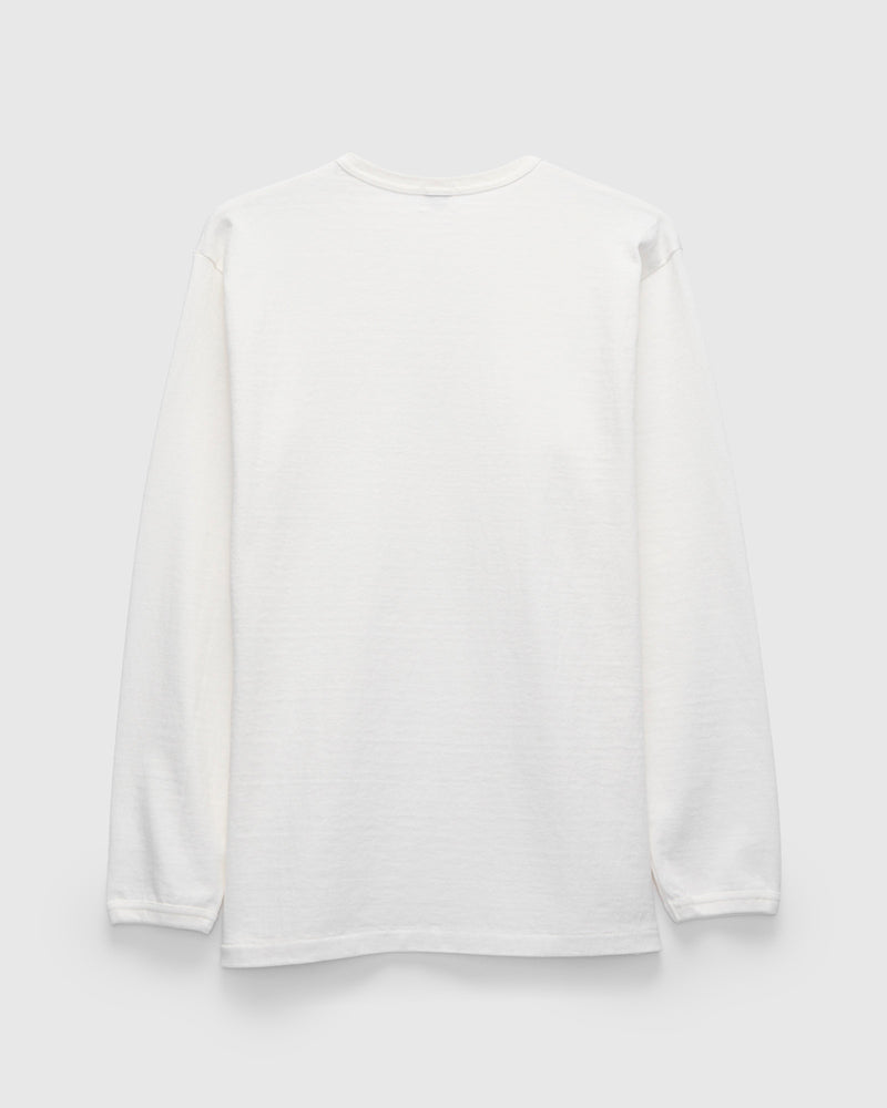Stand Wheeler Longsleeve T-Shirt in Off White