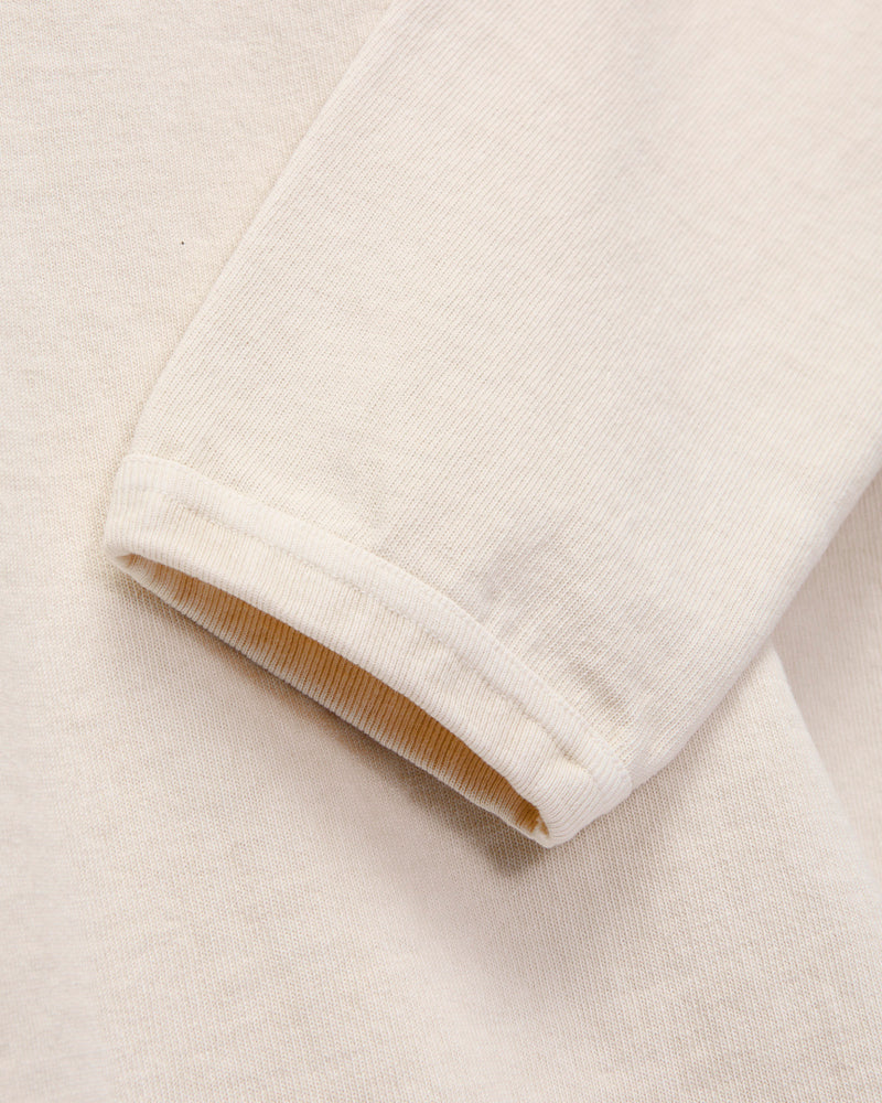 Stand Wheeler Long Sleeve Pigment-Dyed Tee in Cream