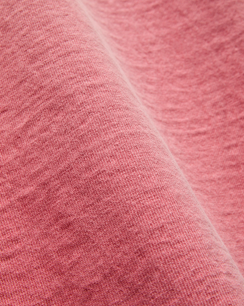 Stand Wheeler Pigment-Dyed T-Shirt in Pink