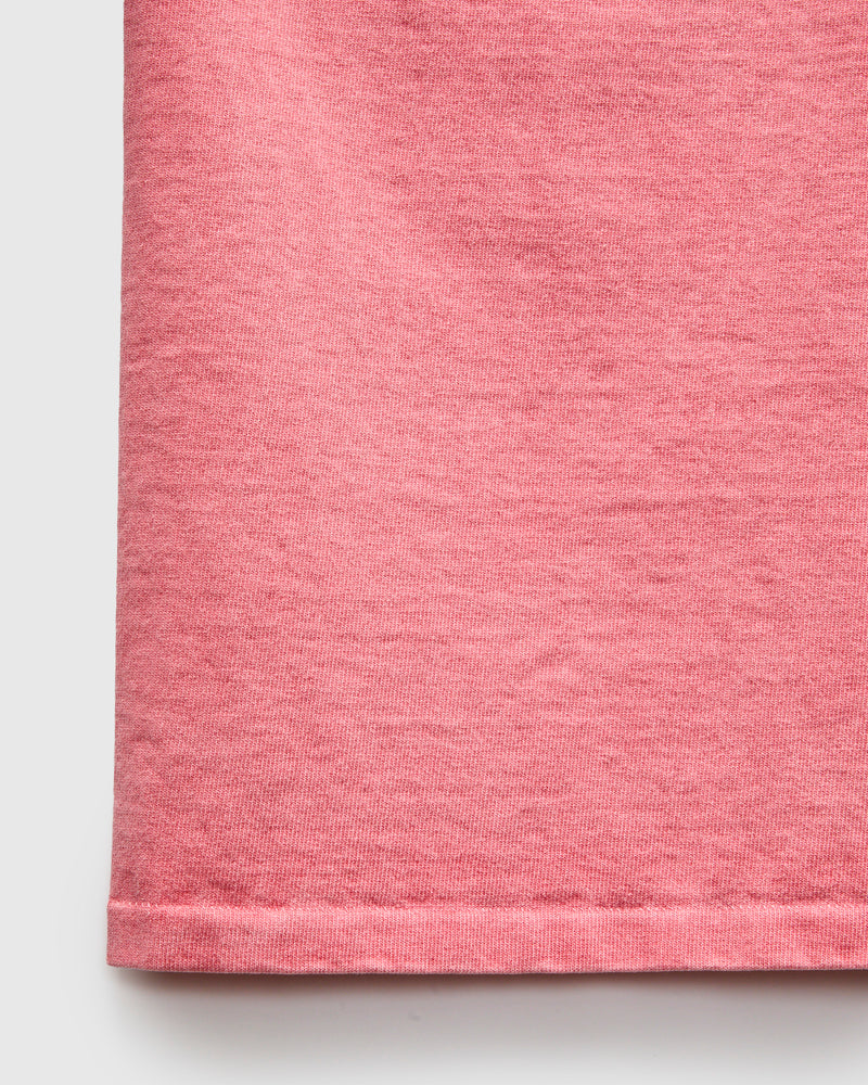 Stand Wheeler Pigment-Dyed T-Shirt in Pink