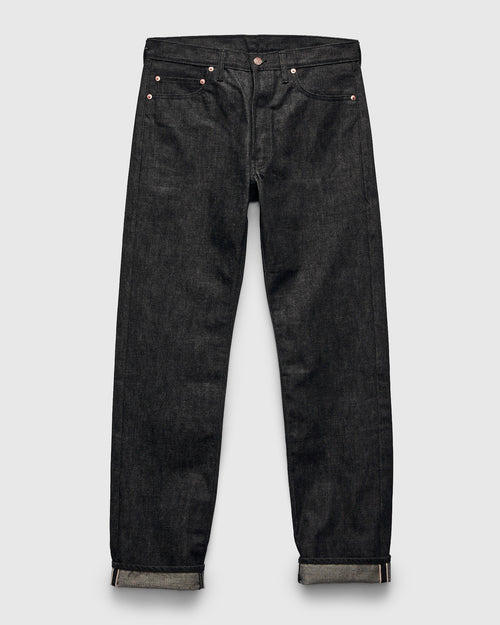 "Lot 224" 14.5oz Black 66 Selvedge Denim - Regular Straight Fit