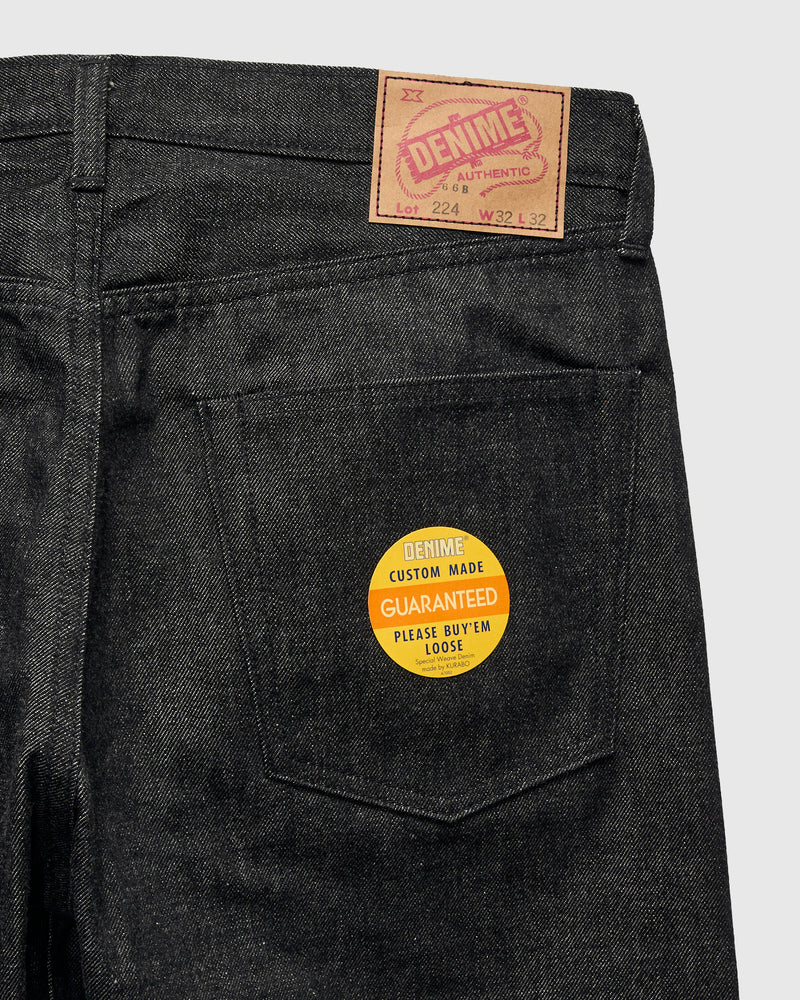 "Lot 224" 14.5oz Black 66 Selvedge Denim - Regular Straight Fit