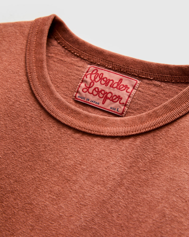 Amami Hand Dyed ELS Recycled Cotton T-Shirt in Sharinbai Doro