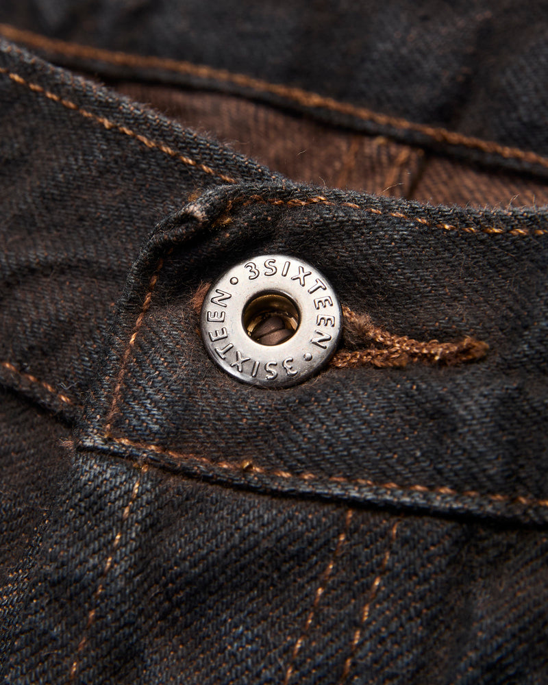 "Natural Dye Pack" 14oz Brown Selvedge Denim - Classic Straight Fit