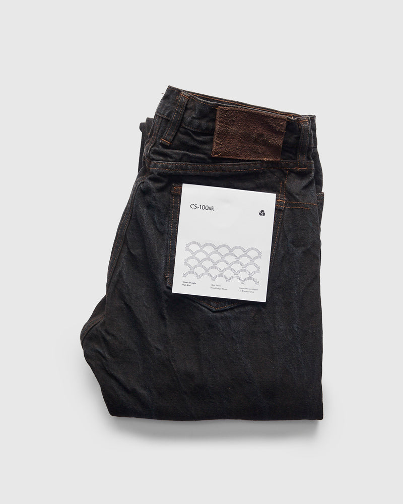 "Natural Dye Pack" 14oz Brown Selvedge Denim - Classic Straight Fit
