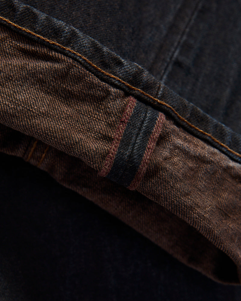 "Natural Dye Pack" 14oz Brown Selvedge Denim - Relaxed Straight Fit