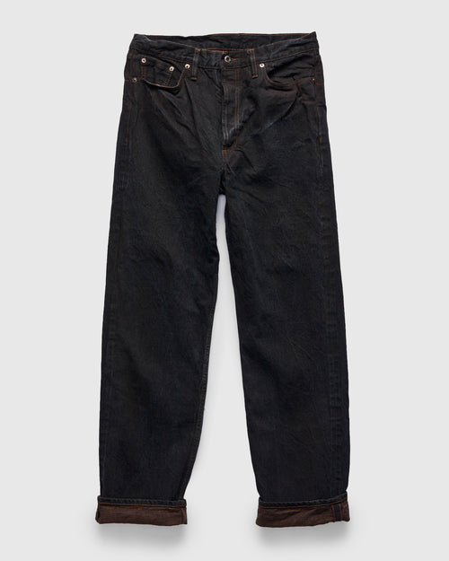 "Natural Dye Pack" 14oz Brown Selvedge Denim - Relaxed Straight Fit