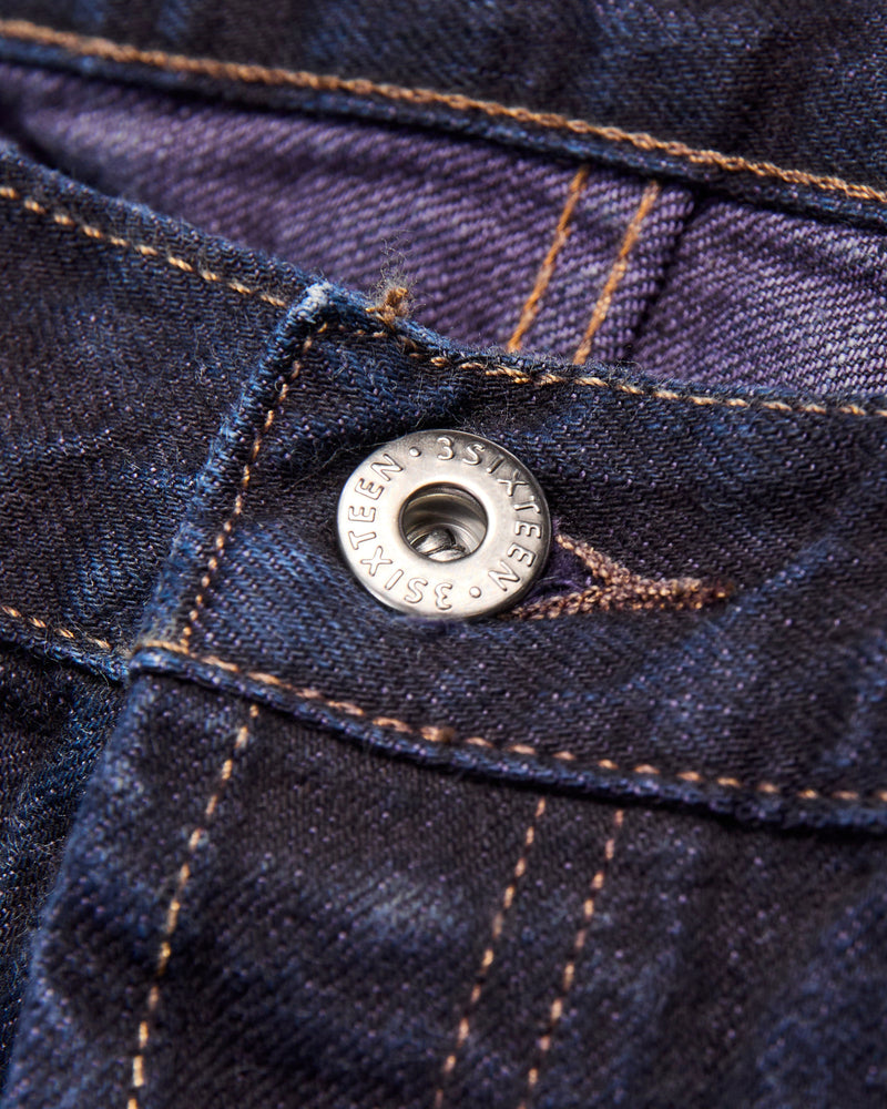 "Natural Dye Pack" 14oz Lavender Selvedge Denim - Relaxed Straight Fit