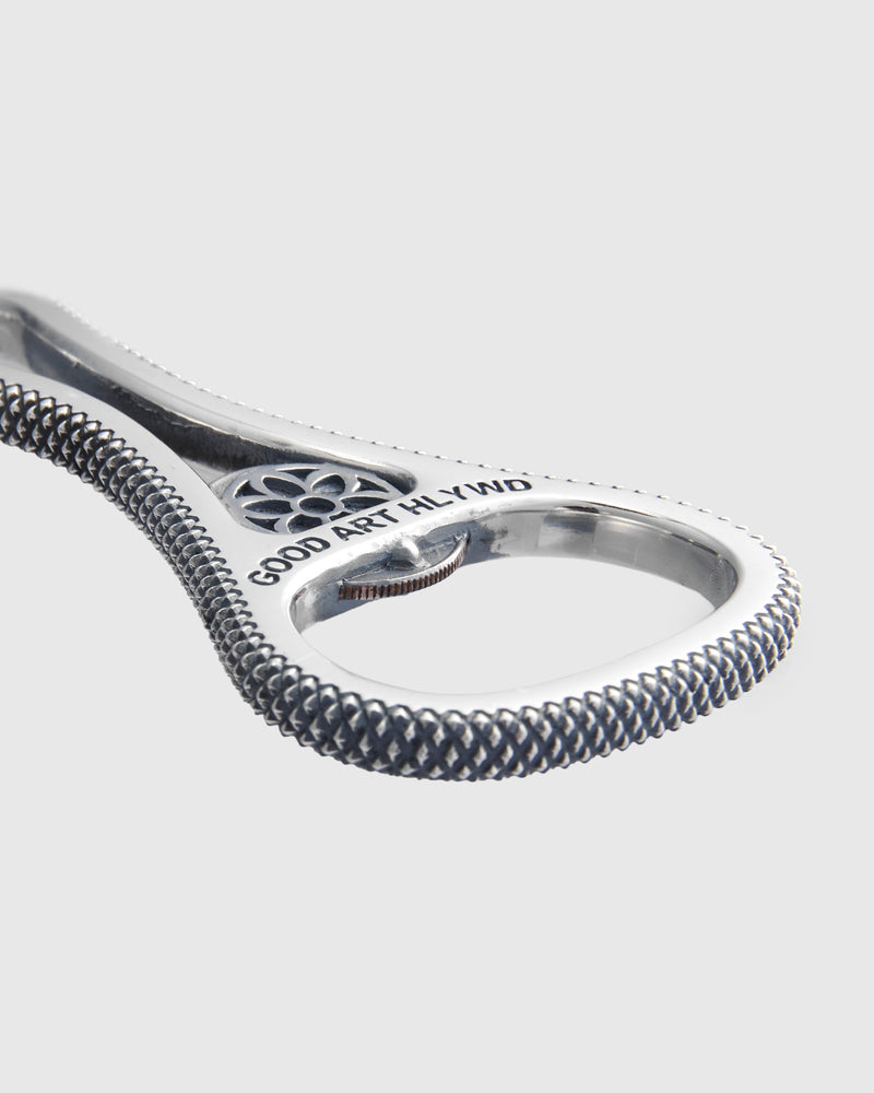 Goosebumps Church Key Bottle Opener in Sterling Silver