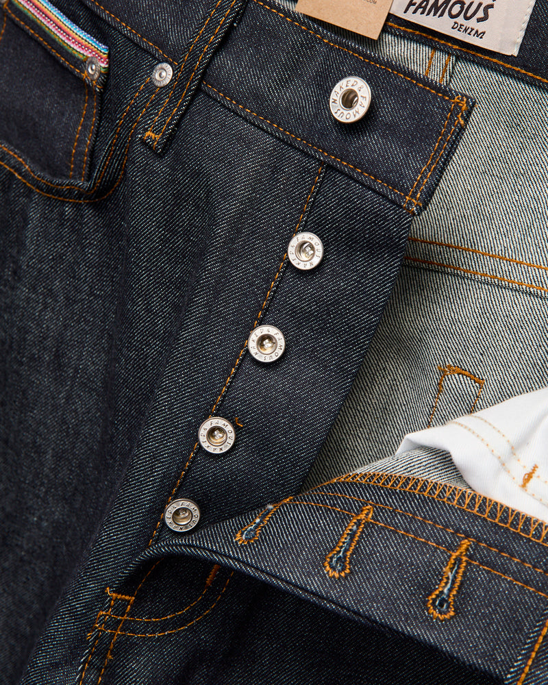 "Dia De Los Muertos Bat" 12.5oz Selvedge Denim - Strong Guy Fit