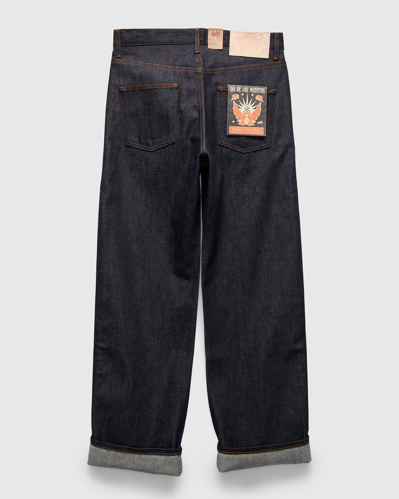 "Dia De Los Muertos Bat" 12.5oz Selvedge Denim - Strong Guy Fit